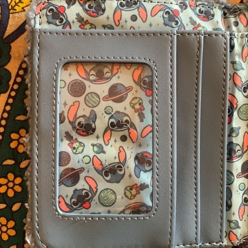 Loungefly Disney Stitch Fuzzy Wallet - Picture 5 of 5